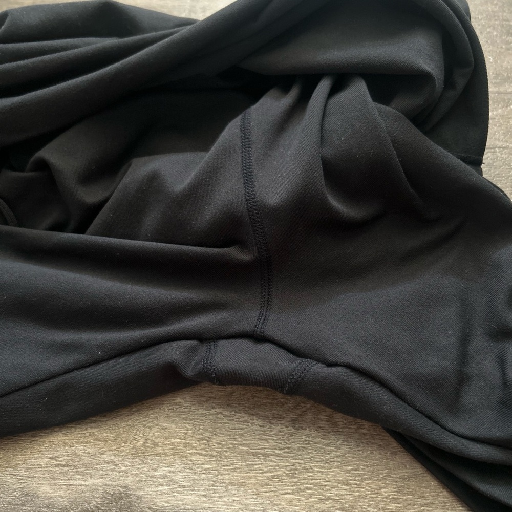 Prana Black Activewear Pants with rouched skirt attached - Picture 5 of 8